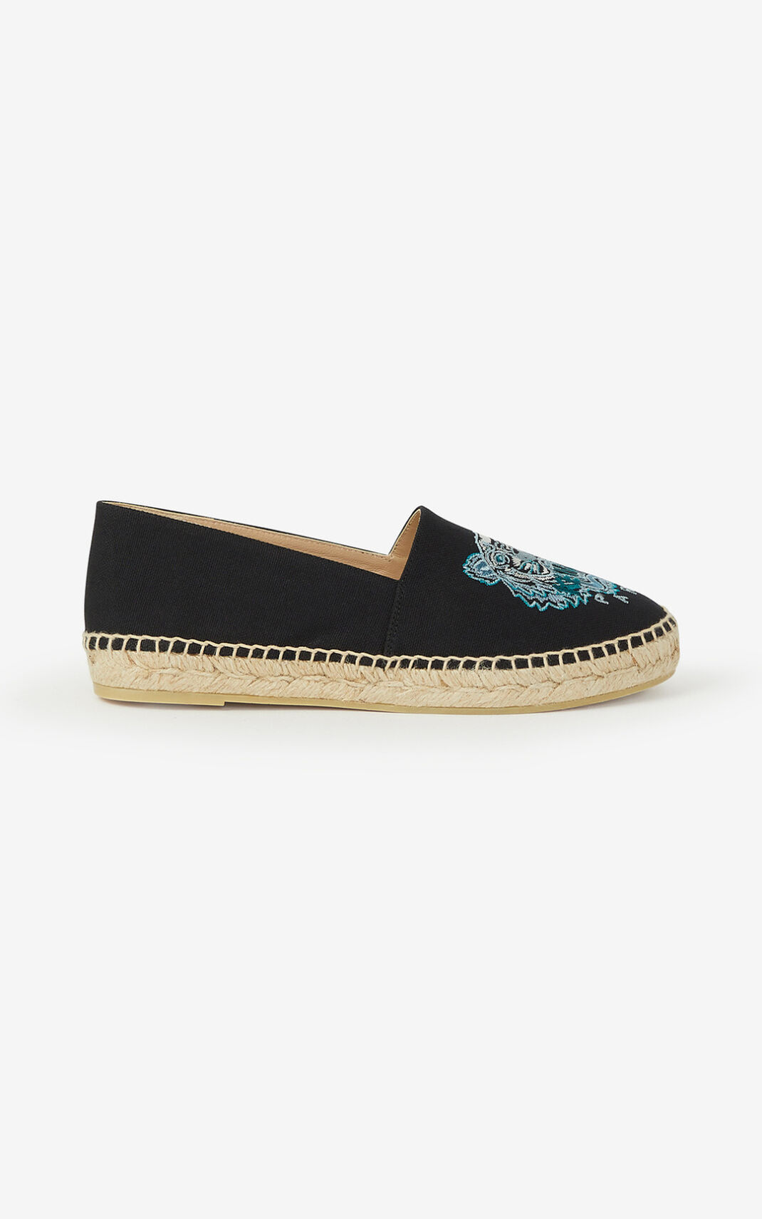 Espadrille Kenzo Femme Toile Tiger Noir NDBOS-7835